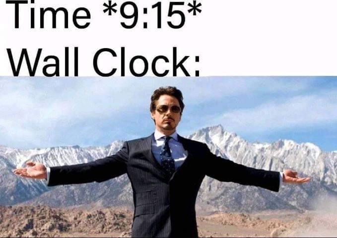 iron man 1 - Time Wall Clock