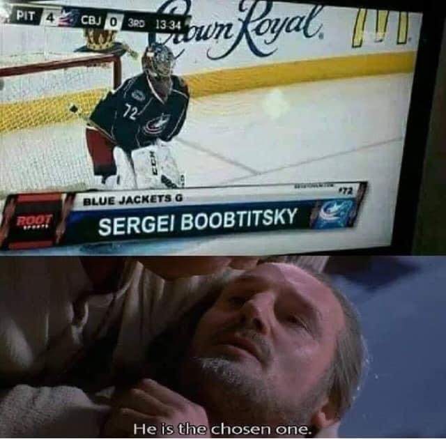 sergei boobtitsky - Pit 4 Cbj O 3RD 1334 Ve town Loyal 72 Blue Jackets G Root eer. Sergei Boobtitsky He is the chosen one.