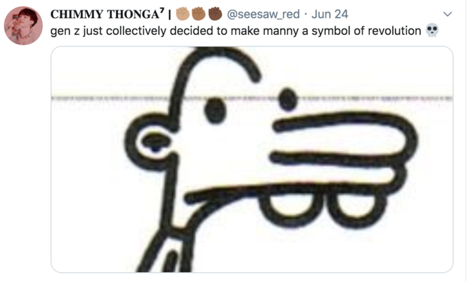 manny heffley - Chimmy Thonga'I Jun 24 gen z just collectively decided to make manny a symbol of revolution