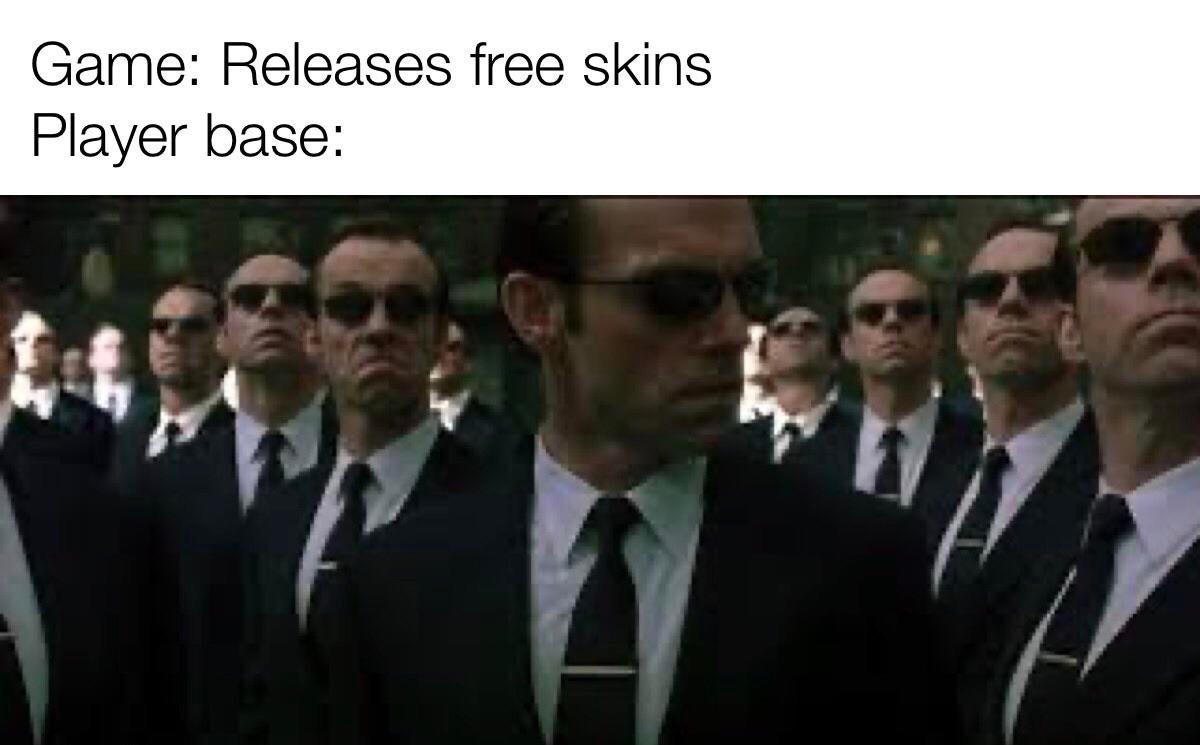 agent smith - Game Releases free skins Player base