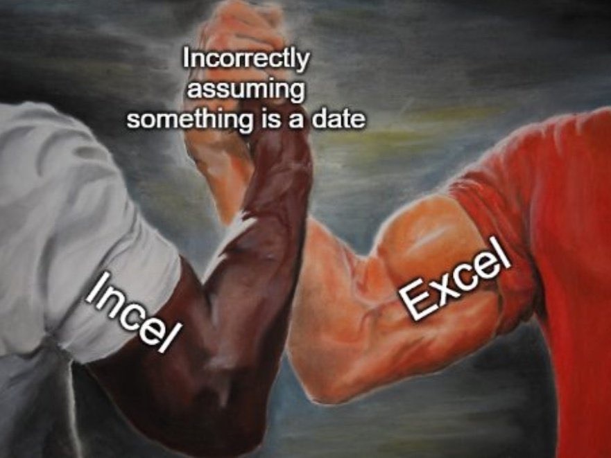 epic handshake meme - Incorrectly assuming something is a date Incel Excel
