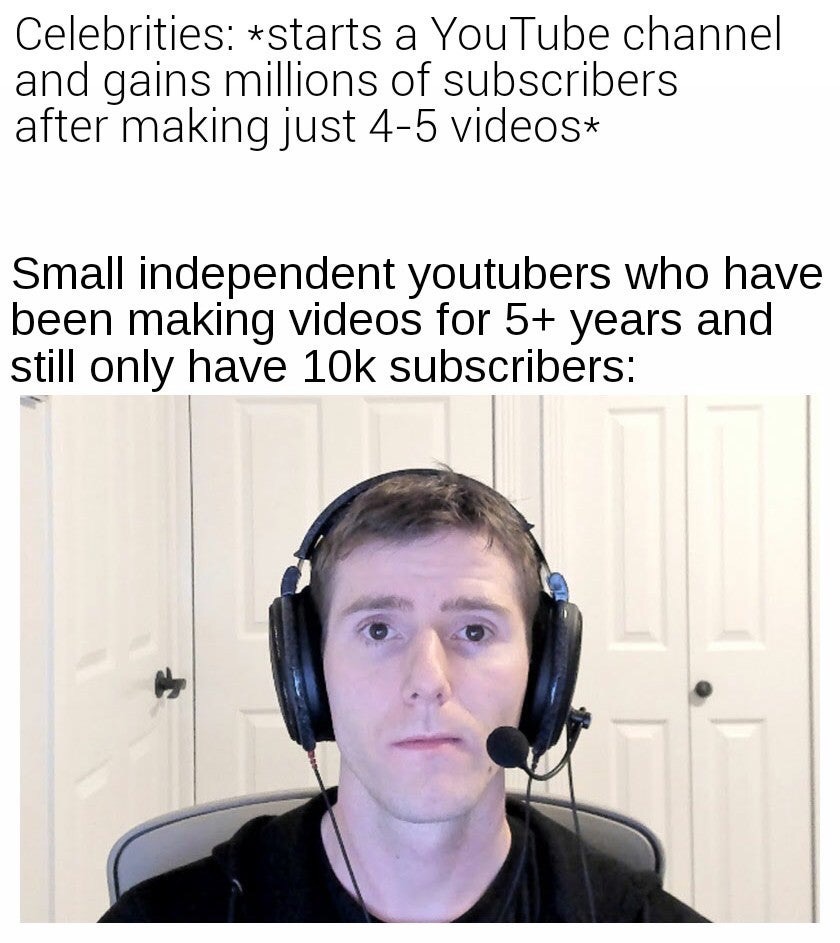 x æ a 12 meme - Celebrities starts a YouTube channel and gains millions of subscribers after making just 45 videos Small independent youtubers who have been making videos for 5 years and still only have 10k subscribers