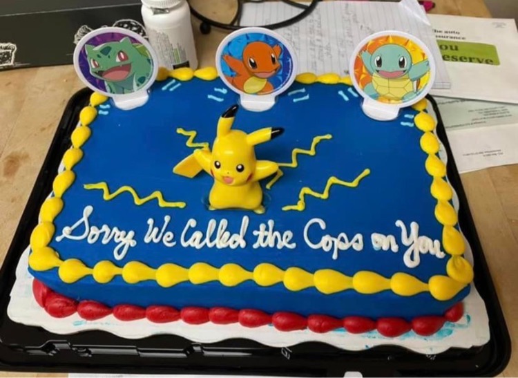 pokemon apology cake - eserve Sorry We called the Cops on you