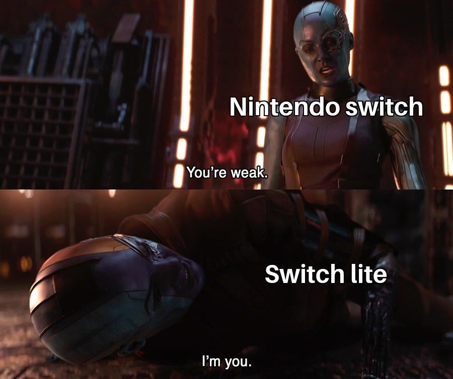 hugeplateofketchup8 - switch off the lights - Nintendo switch You're weak. Switch lite I'm you.