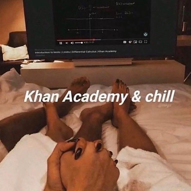 dank memes - netflix and chill couple - Cik Academy Khan Academy & chill