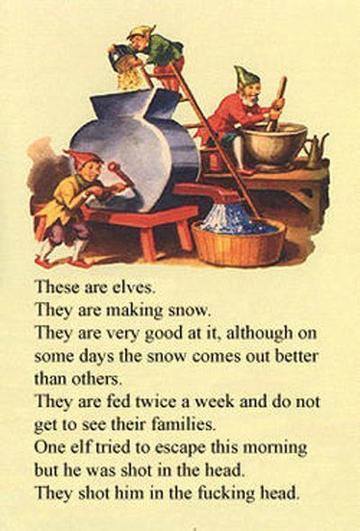 The story of some snow making elves