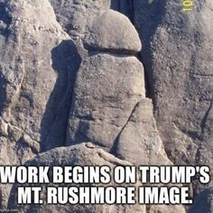 work begins on trump's mt rushmore - Work Begins On Trump'S Mt. Rushmore Image.