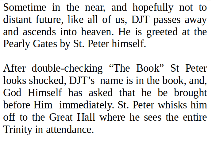 DJT Goes to Heaven - Pt. 1