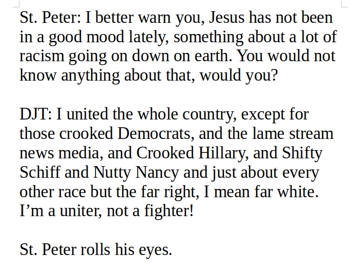 DJT Goes to Heaven - Pt. 1