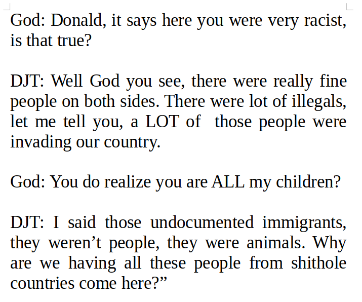 DJT Goes to Heaven - Pt. 1