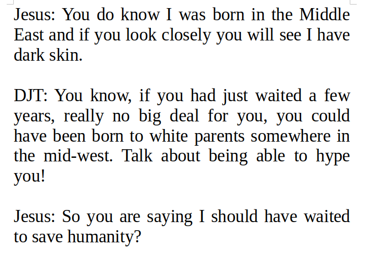 DJT Goes to Heaven - Pt. 1