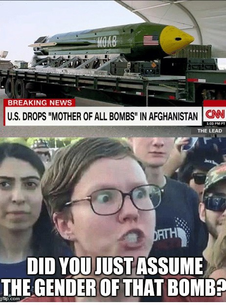 mother of all bombs - Breaking News U.S. Drops "Mother Of All Bombs" In Afghanistan Cnn Pt The Lead Daths Did You Just Assume The Gender Of That Bomb? flip.com