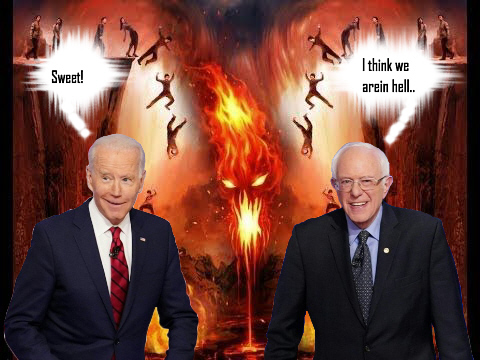 Bernie and Biden in hell.