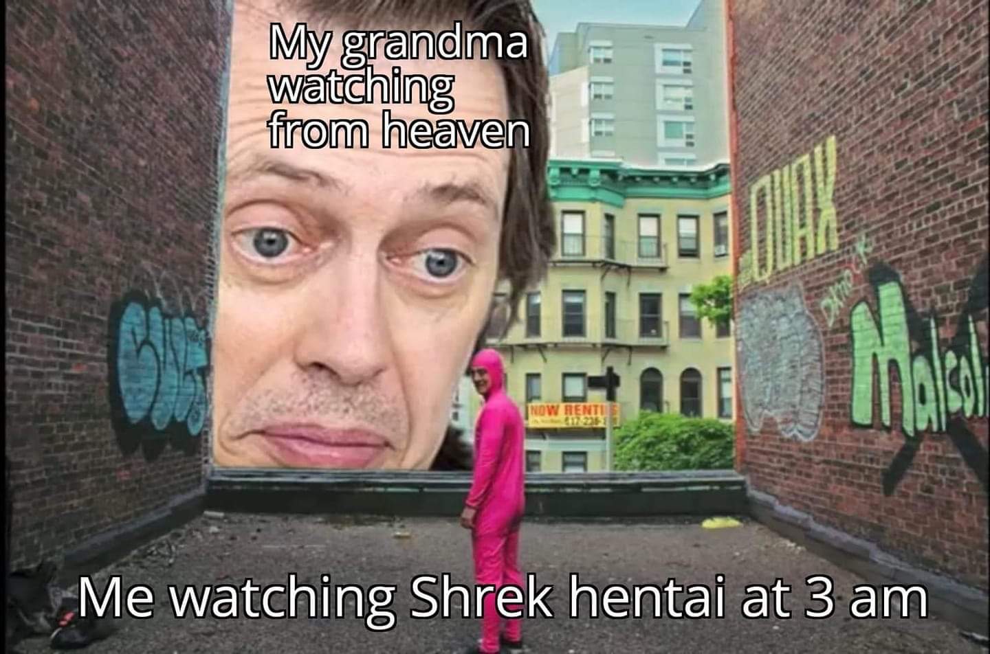 pink guy photoshop original - My grandma watching from heaven Bijos Hk Mais Now Renti Me watching Shrek hentai at 3 am