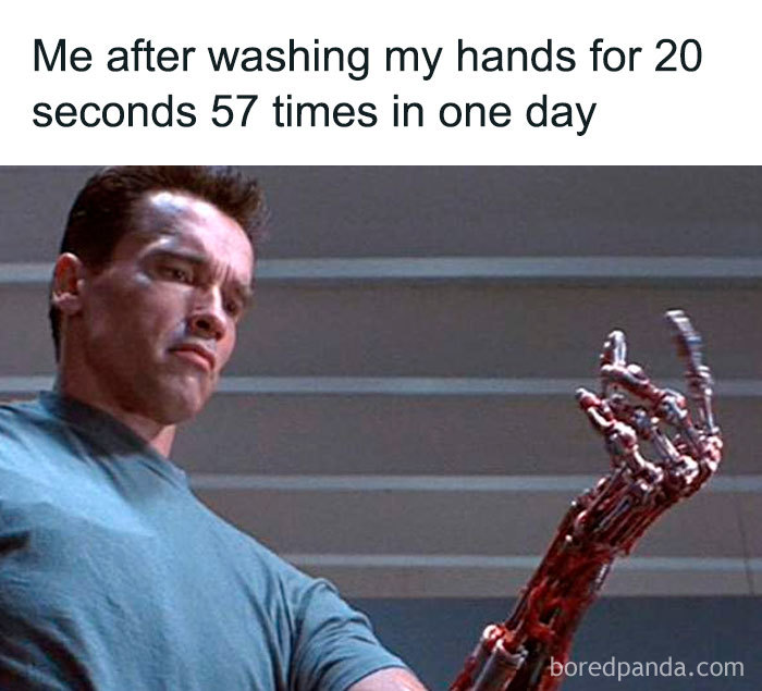 coronavirus memes - Me after washing my hands for 20 seconds 57 times in one day boredpanda.com