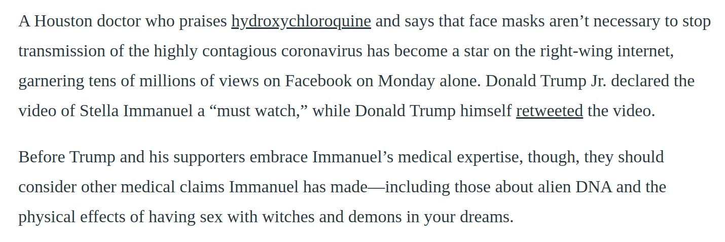 tRump Embraces VooDoo