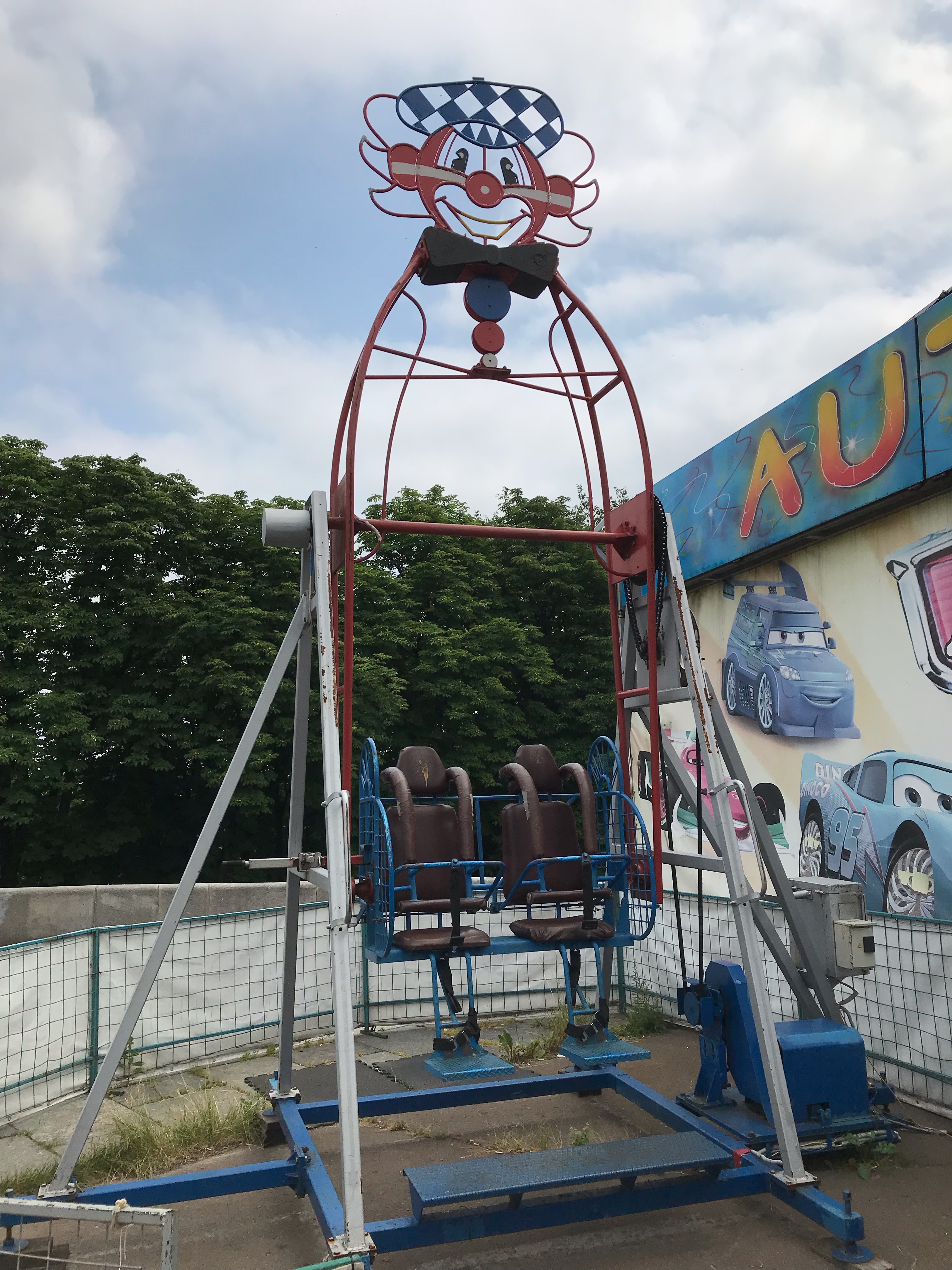 A fun ride in Ukraine. Just keep you hand away from the chain.