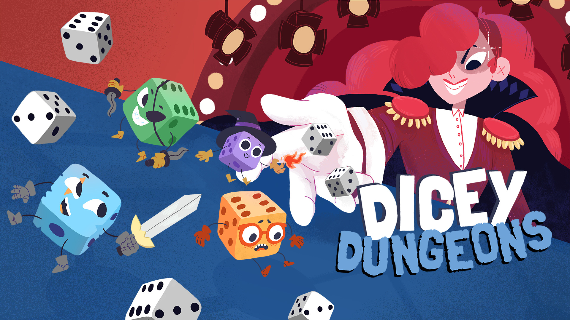 roguelike video games - Dicey Dungeons video game screenshot