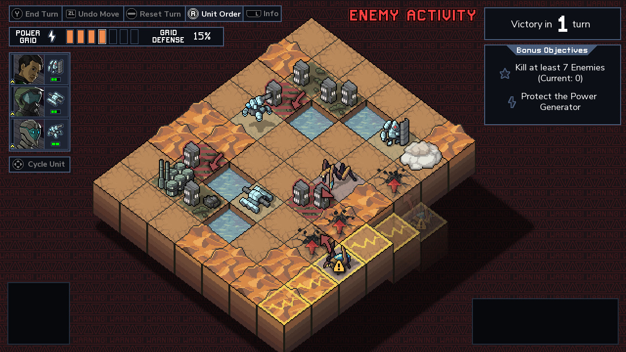 roguelike video games - Into the Breach video game screenshot