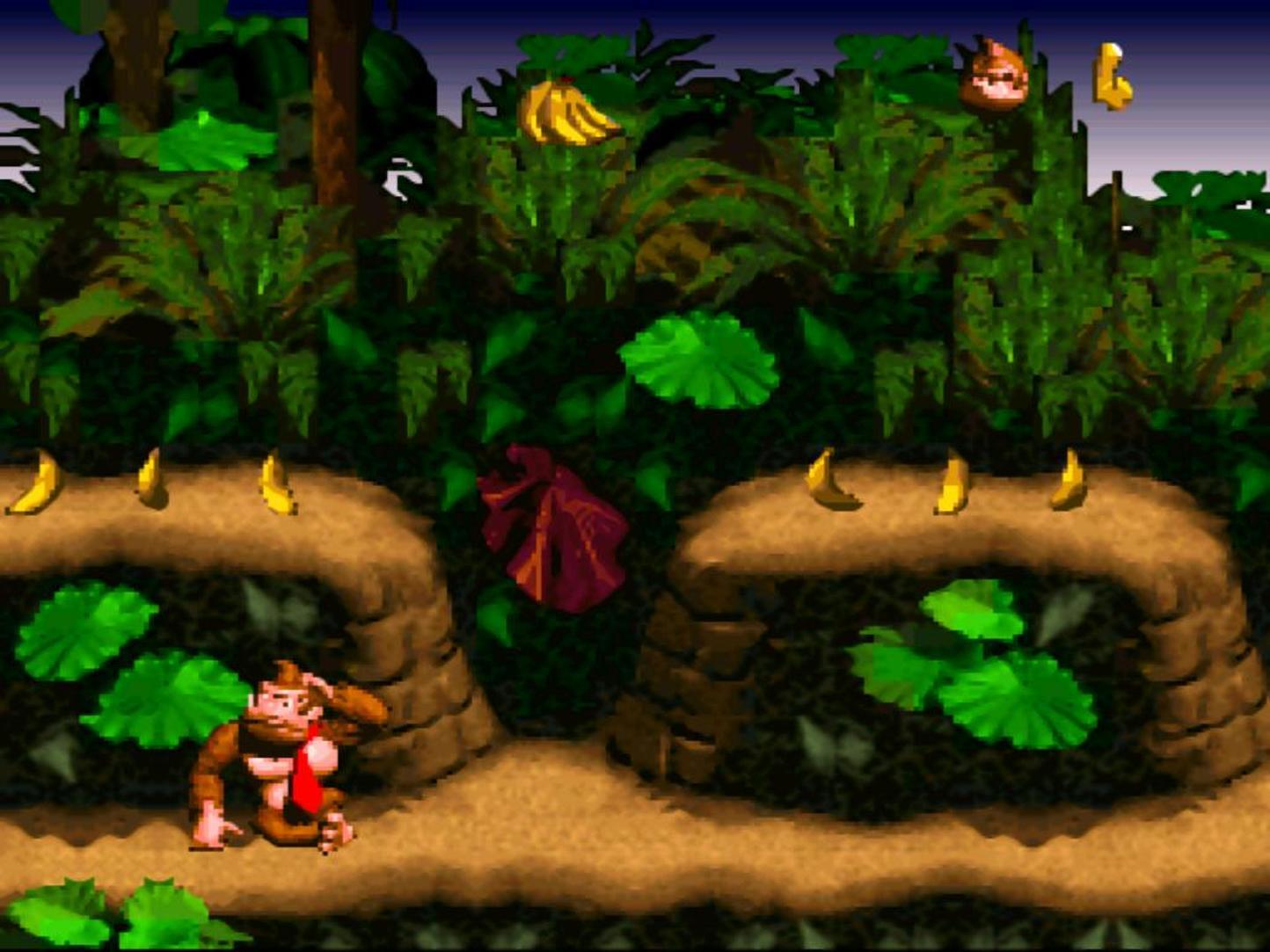 video game soundtracks - Donkey Kong Country video game screenshot