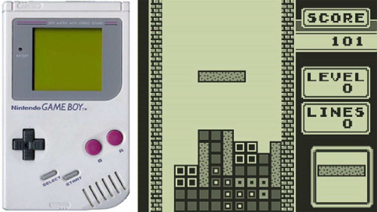 video game soundtracks - tetris video game screenshot - nintendo game boy
