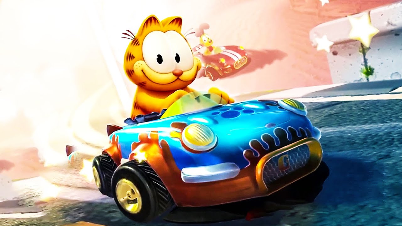 bad video game ripoffs - Garfield Kart video game