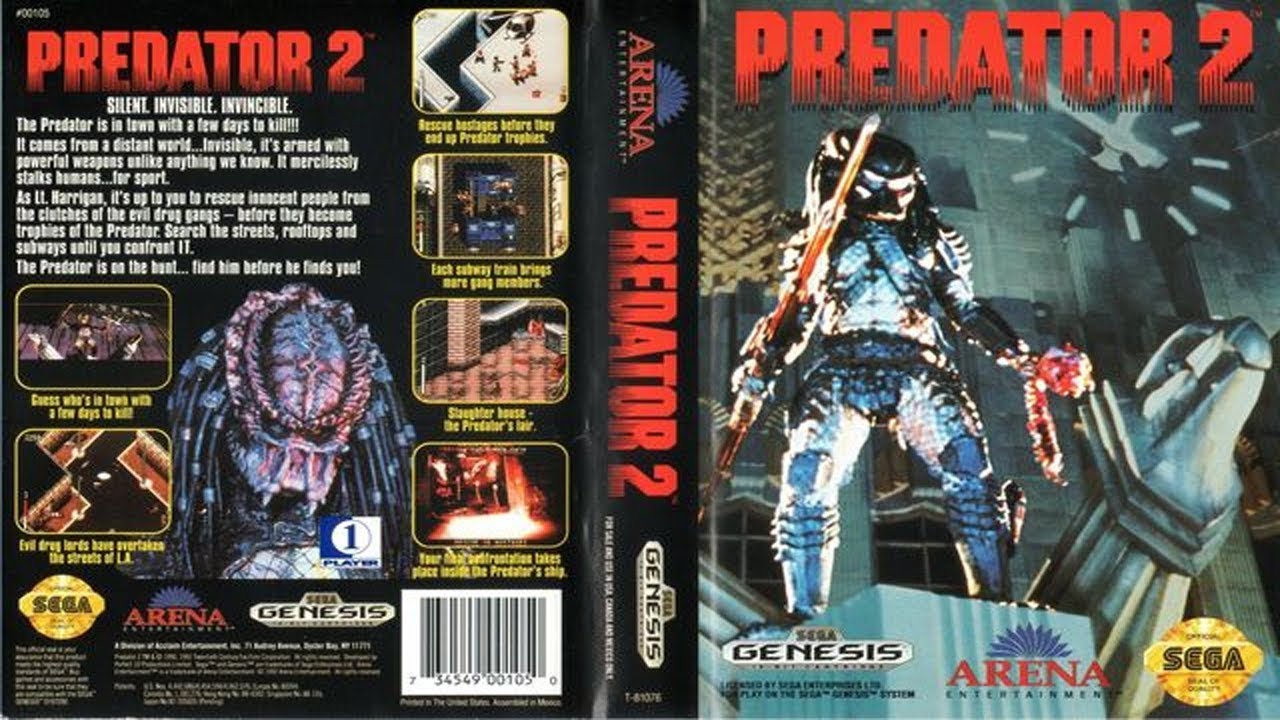 video game movie adaptations - Predator 2 video game
