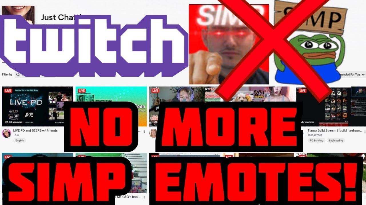 twitch no more simp emotes