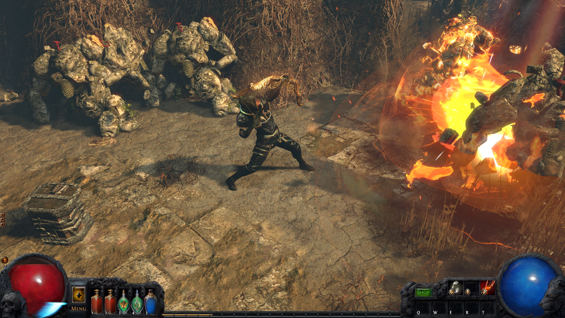 cool video game clones ripoffs - Path of Exile video game screenshot