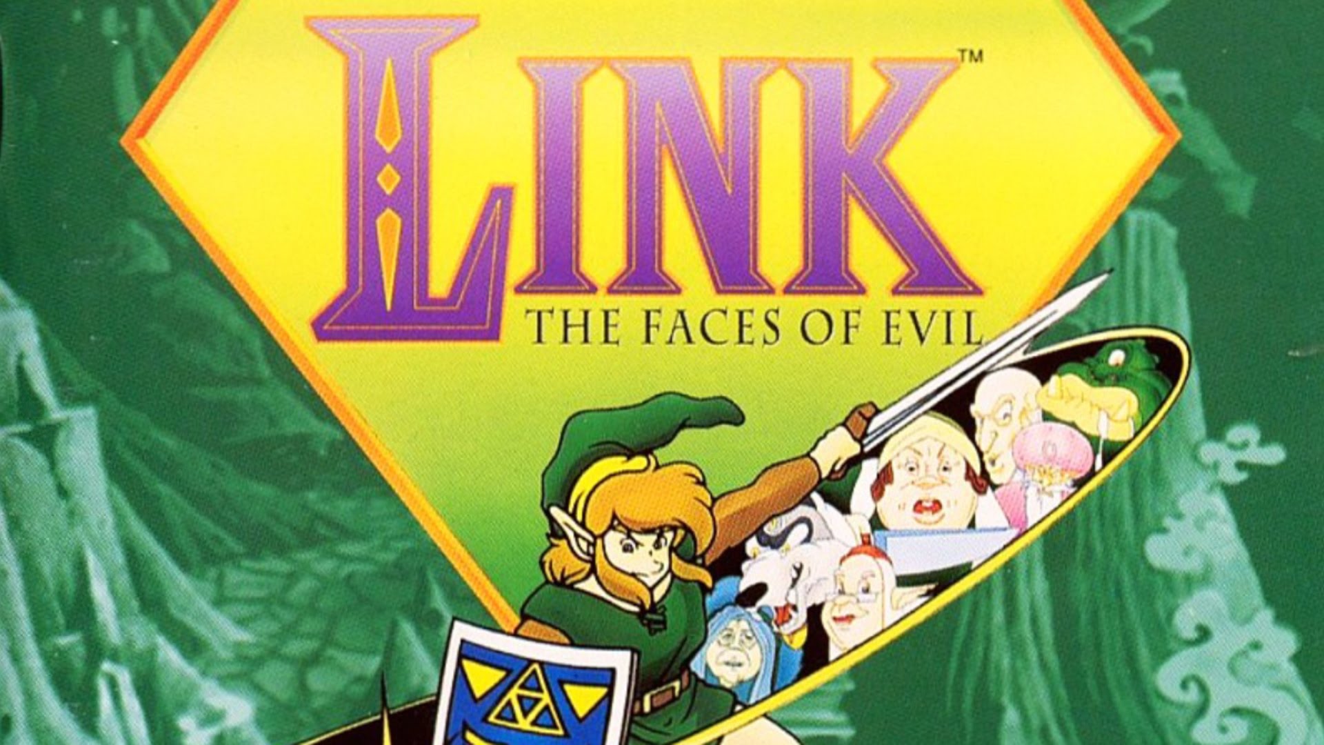 cool retro video games - link the faces of evil video game