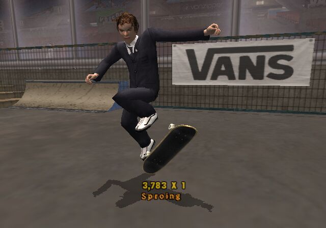 video game product placement - Vans and Billabong in Tony Hawk’s Underground