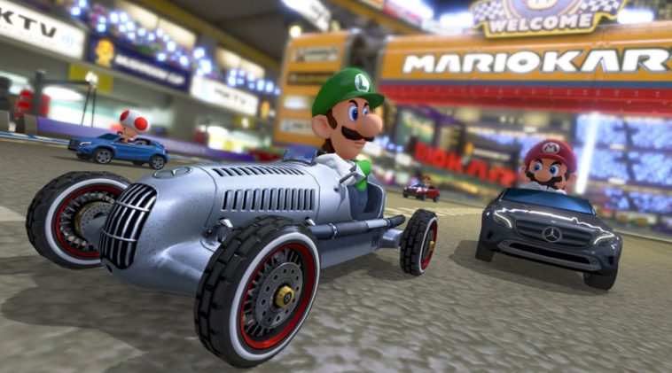 video game product placement - Mercedes-Benz in Mario Kart