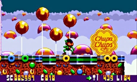 video game product placement - Zool and the Chupa Chups