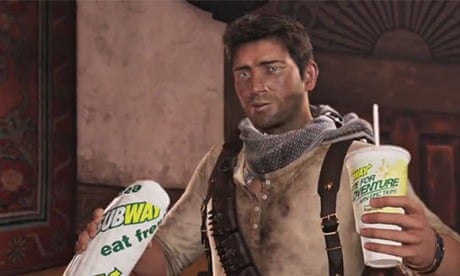 video game product placement - Subway in Uncharted 3