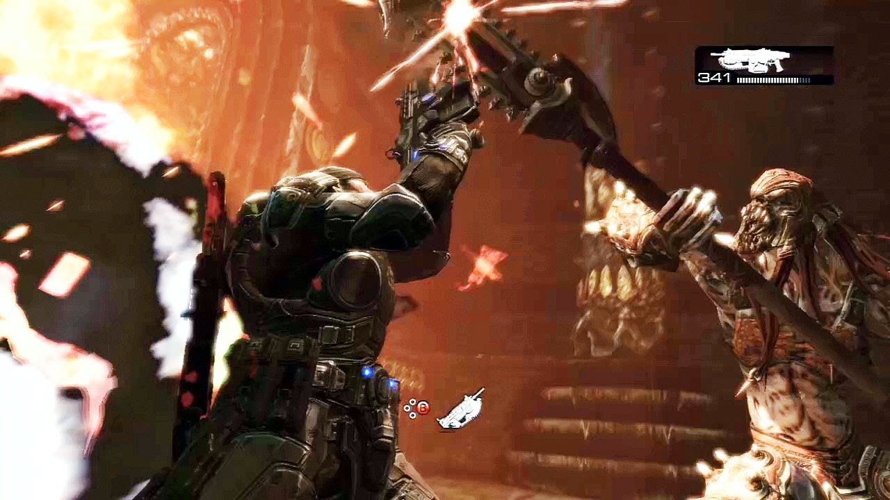 worst quicktime events in games - Gears of War 2: Skorge Fight