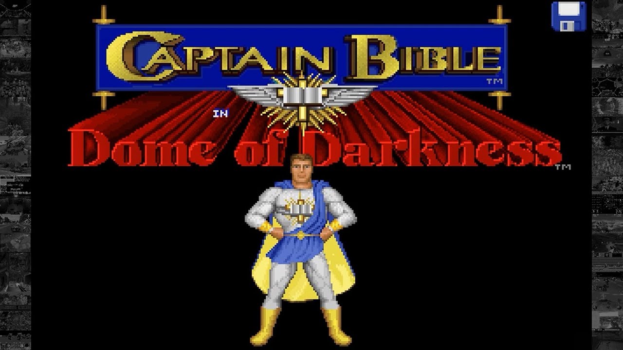 ridiculous religious video games - Captain Bible in Dome of Darkness
