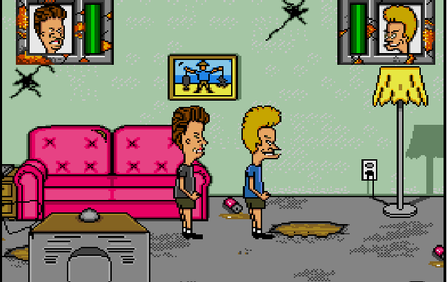 video game characters who smell - Beavis and Butthead