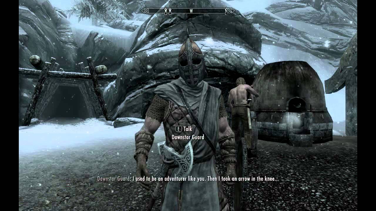 Skyrim - “I Used to Be an Adventurer Like You…Until I Took an Arrow in the Knee.”