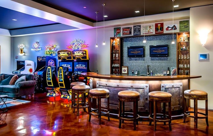 cool gaming room roundup - Home Barcade