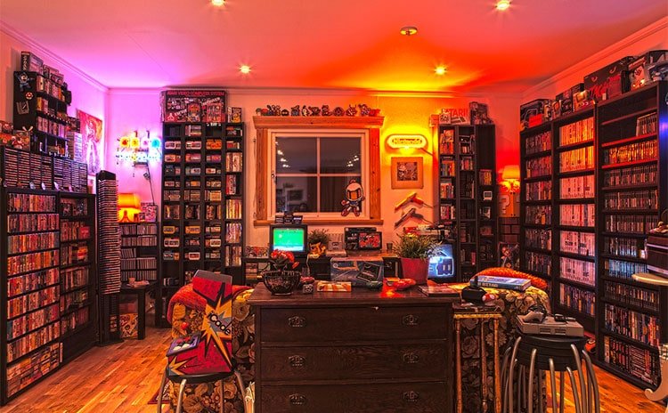 cool gaming room roundup - Cartridge Paradise