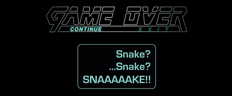 unforgettable NPC quotes  - “SNAAAAAAKEEEEEE!!!!” - Metal Gear Solid