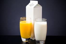 never do again - milk and orange juice