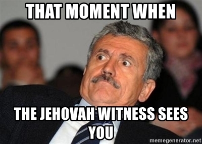 Things to do naked  - Opening the door for Jehova's witnesses on a Sunday morning.