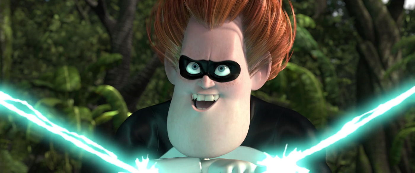 dark villains from kid shows - Syndrome from The Incredibles