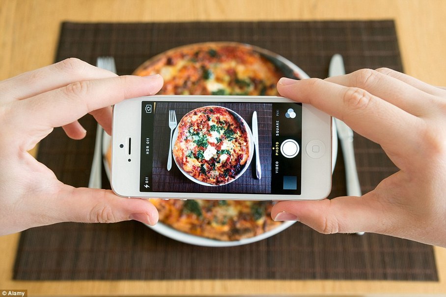crimes against food  - taking photos of your food for social media
