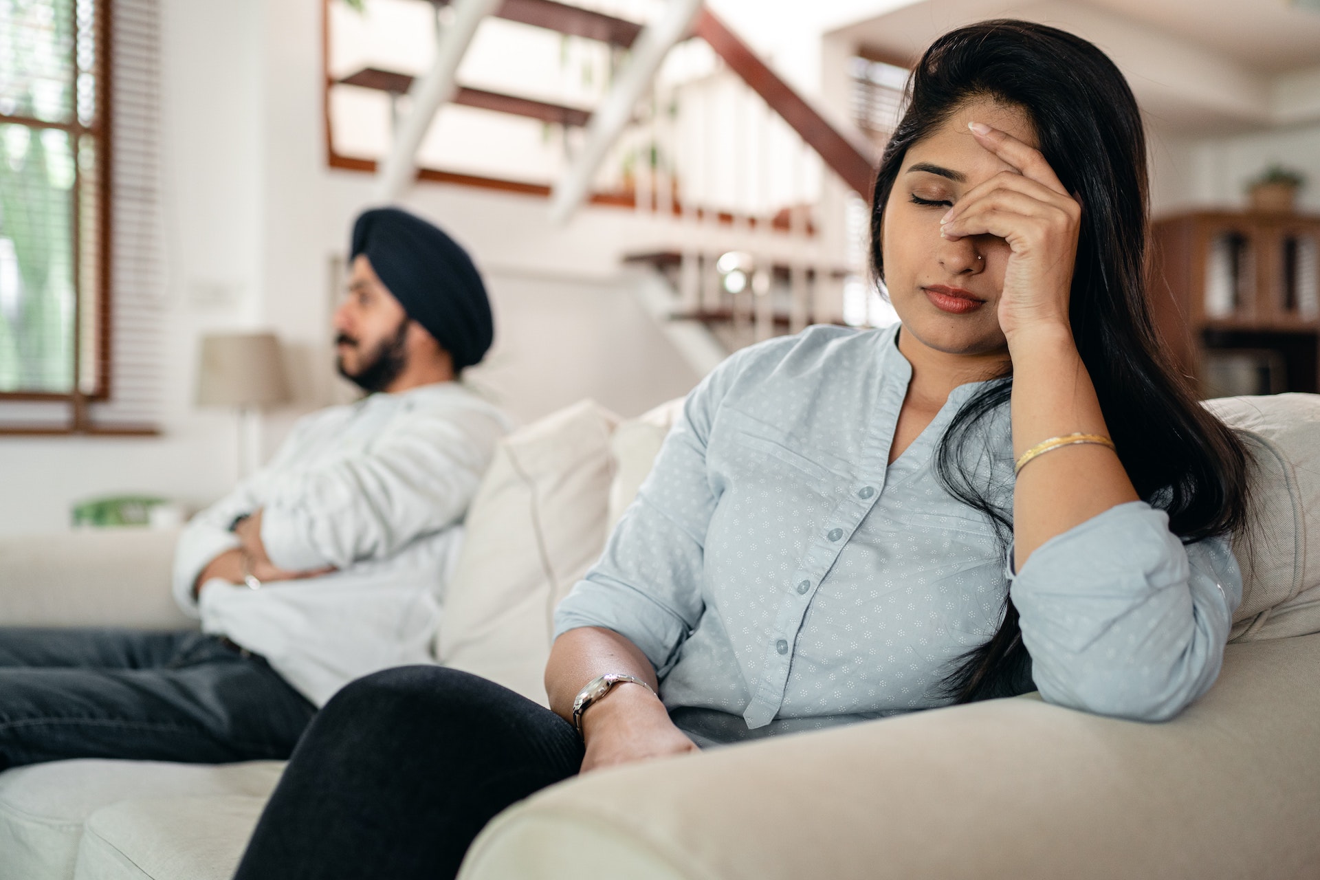 AITA Husband Questions - upset indian couple