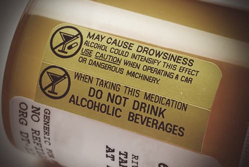 labels and warnings people ignore - do not drink alcohol with this drug - May Cause Drowsiness Alcohol Could Intensify This Effect Use Caution When Operating A Car Or Dangerous Machinery. When Taking This Medication Do Not Drink Alcoholic Beverages Org Di