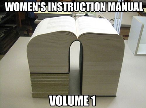 questions about the opposite sex - woman owners manual - Women'S Instruction Manual Volume 1