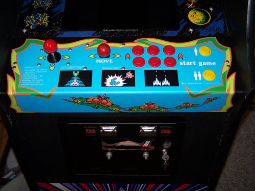 galaga arcade machine controls - Baby Move start game Tolen Toren