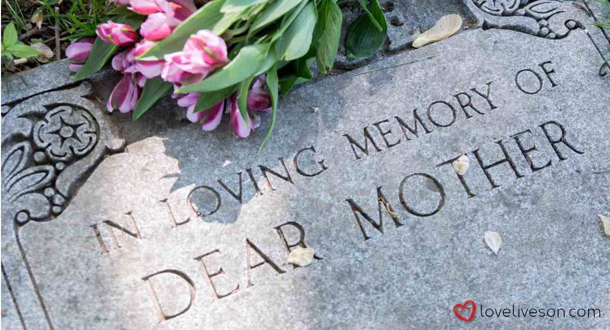 terrible confessions  - mom gravestone - In Loving Memory Of Dear Mother loveliveson.com